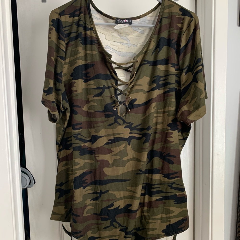 Camo fashion nova bodysuit
